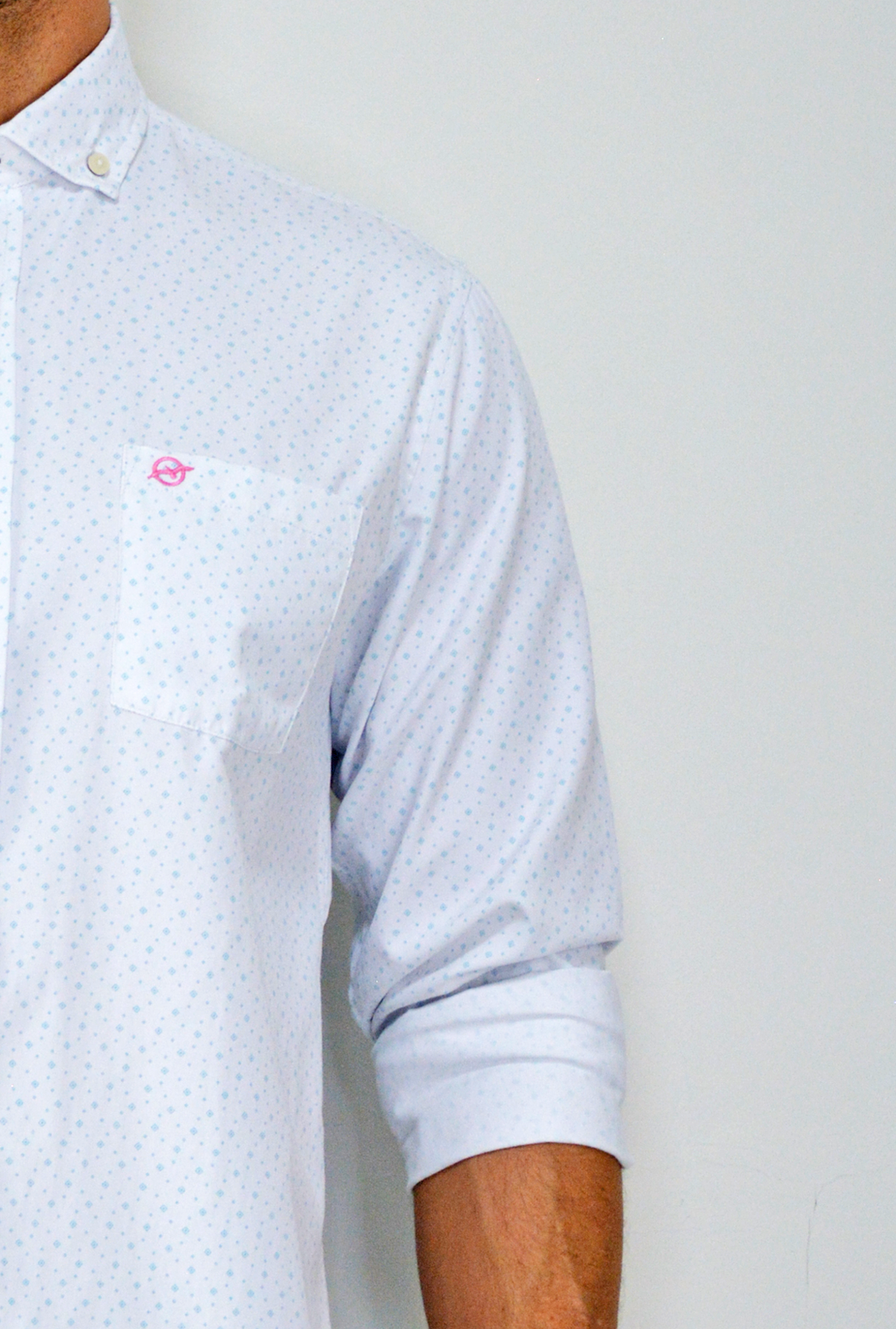 Camisa Manga Larga Balnca para Hombre DMCMLM16