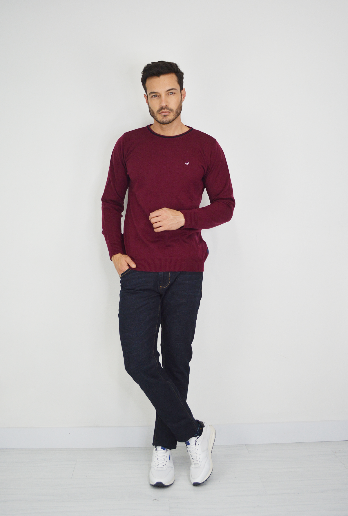 Sweater Tejido Vinotinto para Hombre DMST01